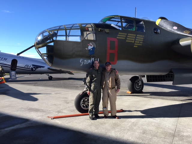 Tom Flaherty and B-25D "Grumpy"